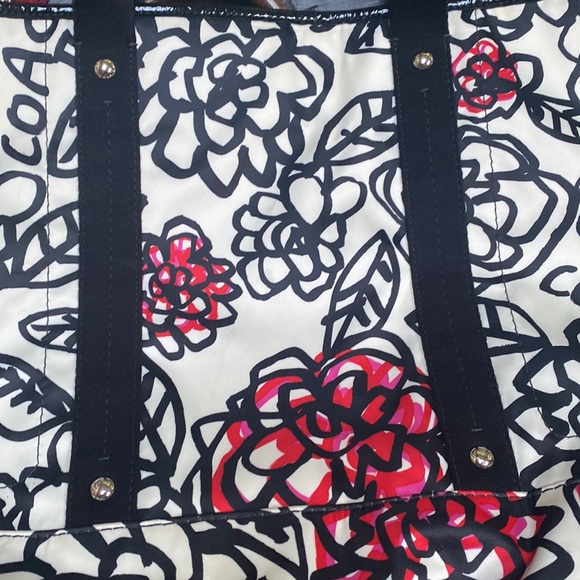 Coach Floral Flower Graffiti Poppy Shoulder Bag Tote F16914 - Picture 5 of 16